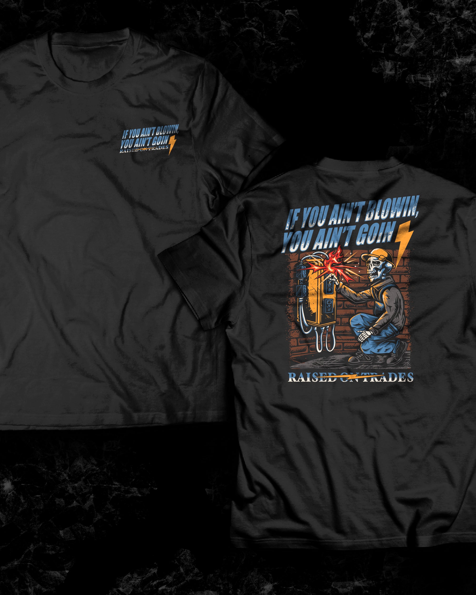 Blowin' and Goin' Electrician Tee